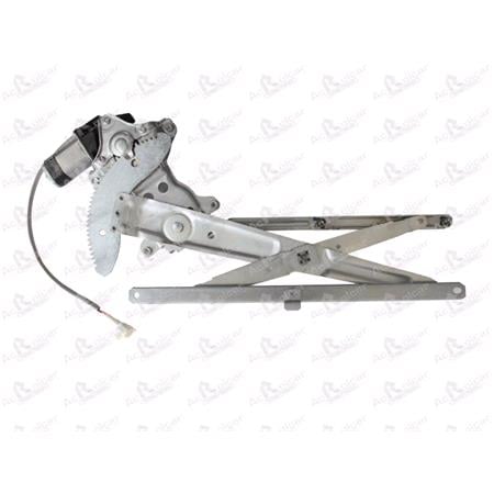 Front Left Electric Window Regulator (with motor) for TOYOTA 4 RUNNER (_N130), 1987 1996, 2 Door Models, WITHOUT One Touch/Antipinch, motor has 2 pins/wires