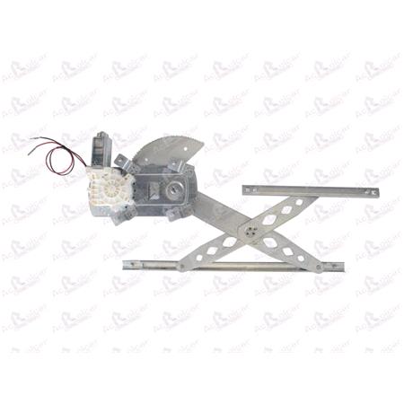 Front Right Electric Window Regulator (with motor) for TOYOTA COROLLA Verso (_E1J_), 2001 2004, 4 Door Models, WITHOUT One Touch/Antipinch, motor has 2 pins/wires