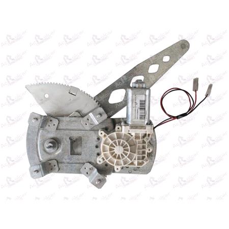 Rear Right Electric Window Regulator (with motor) for TOYOTA COROLLA Verso (_E1J_), 2001 2004, 4 Door Models, WITHOUT One Touch/Antipinch, motor has 2 pins/wires