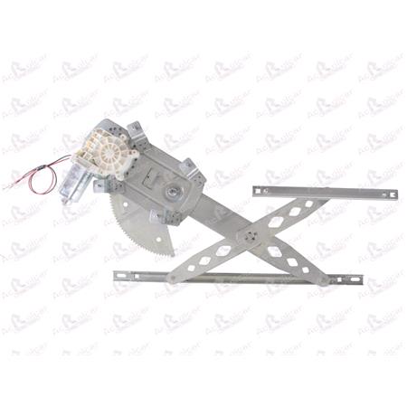 Front Left Electric Window Regulator (with motor) for TOYOTA AVENSIS VERSO (AC_), 2001 2009, 4 Door Models, WITHOUT One Touch/Antipinch, motor has 2 pins/wires