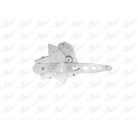 Rear Right Electric Window Regulator Mechanism (without motor) for TOYOTA COROLLA Saloon (_E1J_, _E1T_), 2002 2007, 4 Door Models, One Touch/AntiPinch Version, holds a motor with 6 or more pins