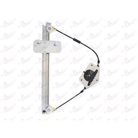 Rear Left Electric Window Regulator Mechanism (without motor) for AUDI A4 Avant (8ED), 2004 2008, 4 Door Models, One Touch/AntiPinch Version, holds a motor with 6 or more pins