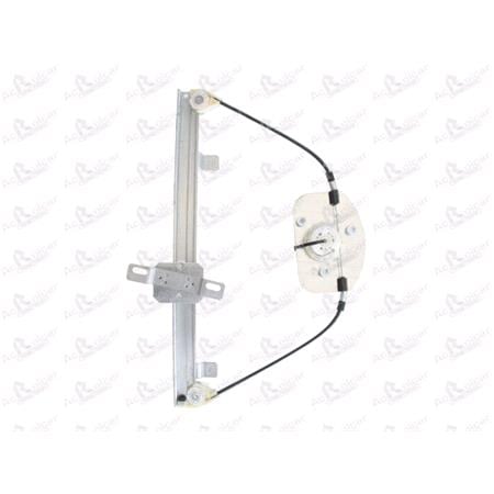 Front Right Electric Window Regulator Mechanism (without motor) for OPEL CORSA D Van, 2006 2014, 4 Door Models, One Touch/AntiPinch Version, holds a motor with 4 or more pins