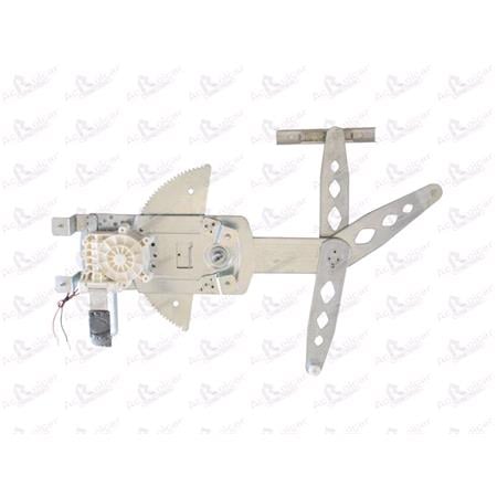 Front Left Electric Window Regulator (with motor) for OPEL ASTRA H Estate, 2004 2009, 4 Door Models, WITHOUT One Touch/Antipinch, motor has 2 pins/wires
