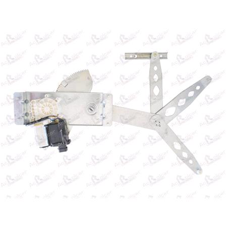 Front Left Electric Window Regulator (with motor, one touch operation) for VAUXHALL TIGRA, 1994 2000, 2 Door Models, One Touch Version, motor has 6 or more pins