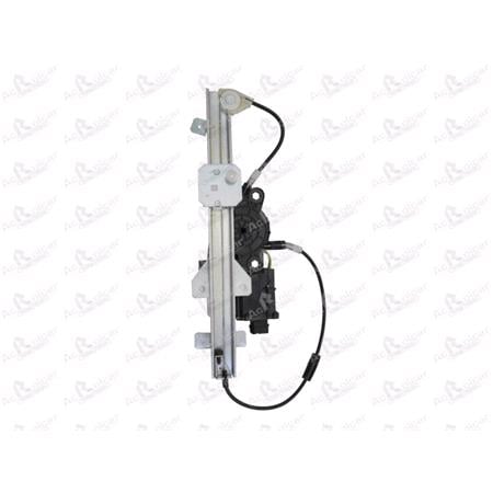 Rear Right Electric Window Regulator (with motor, one touch operation) for VAUXHALL VECTRA Hatchback, 1995 2001, 4 Door Models, One Touch Version, motor has 6 or more pins