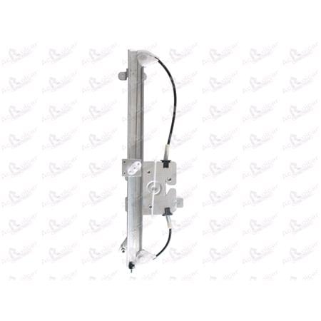 Rear Right Electric Window Regulator Mechanism (without motor) for OPEL MERIVA, 2003 2010, 4 Door Models, One Touch/AntiPinch Version, holds a motor with 6 or more pins