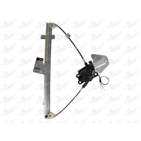 Rear Left Electric Window Regulator (with motor) for SUZUKI GRAND VITARA (FT, GT), 1998 2003, 4 Door Models, WITHOUT One Touch/Antipinch, motor has 2 pins/wires