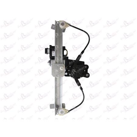 Rear Left Electric Window Regulator (with motor, one touch operation) for VAUXHALL ASTRA MK V Estate, 2004 2009, 4 Door Models, One Touch Version, motor has 6 or more pins
