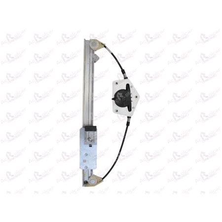 Rear Left Electric Window Regulator Mechanism (without motor) for SKODA OCTAVIA Combi (1Z5),  2004 2012, 4 Door Models, One Touch/AntiPinch Version, holds a motor with 6 or more pins