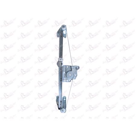 OPEL ZAFIRA'05 MECHANISM FOR WINDOW REGULATOR   REAR RIGHT, 4 Door Models, One Touch/AntiPinch Version, holds a motor with 6 or more pins