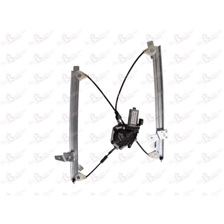 Front Right Electric Window Regulator (with motor, WITHOUT one touch function, will not fit models with the one touch function) for NISSAN QASHQAI (J10, JJ10), 2007 2014, 4 Door Models, WITHOUT One Touch/Antipinch, motor has 2 pins/wires