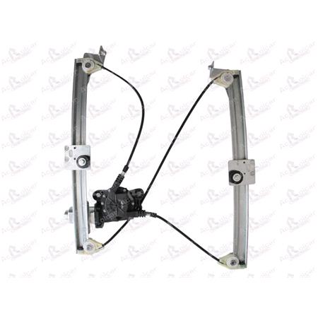 Front Left Electric Window Regulator (with motor) for SMART FORTWO Coupe, 2007 , 2 Door Models, WITHOUT One Touch/Antipinch, motor has 2 pins/wires