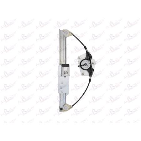 Rear Right Electric Window Regulator Mechanism (without motor) for VW PASSAT (3C), 2005 2010, 4 Door Models, One Touch/AntiPinch Version, holds a motor with 6 or more pins