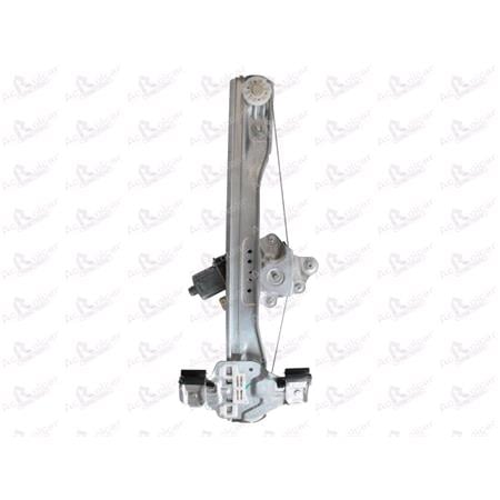 CHEVROLET CRUZE POWER WINDOW REGULATOR   REAR LEFT, 4 Door Models, WITHOUT One Touch/Antipinch, motor has 2 pins/wires