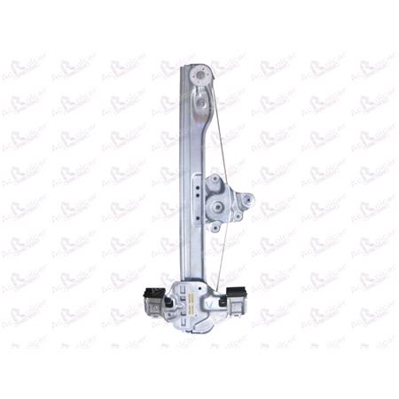 Rear Left Electric Window Regulator Mechanism (without motor) for CHEVROLET ORLANDO, 2010 , 4 Door Models, WITHOUT One Touch/Antipinch, holds a standard 2 pin/wire motor