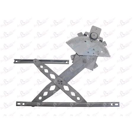 Rear Right Electric Window Regulator Mechanism (without motor) for TOYOTA AVENSIS VERSO (AC_), 2001 2009, 4 Door Models, One Touch/AntiPinch Version, holds a motor with 6 or more pins