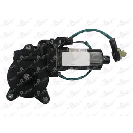 Front Left Electric Window Regulator Motor (motor only) for HYUNDAI COUPE (RD), 1996 2002, 2 Door Models, WITHOUT One Touch/Antipinch, motor has 2 pins/wires