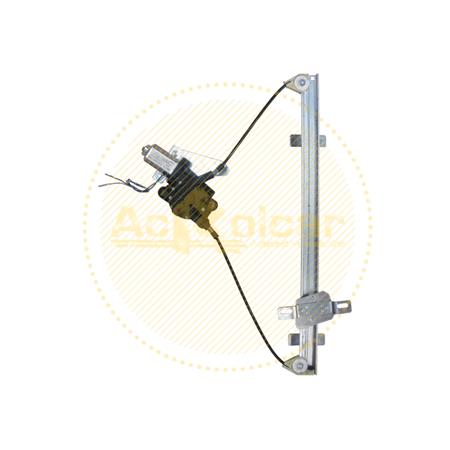 Front Right Electric Window Regulator (with motor) for NISSAN NV200 Bus, 2010 , 2 Door Models, WITHOUT One Touch/Antipinch, motor has 2 pins/wires