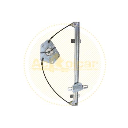 Front Right Electric Window Regulator Mechanism (without motor) for NISSAN NV200 Bus, 2010 , 2 Door Models, One Touch/AntiPinch Version, holds a motor with 6 or more pins