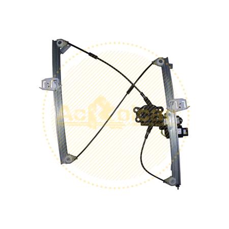 Front Left Electric Window Regulator (with motor, one touch operation) for Citroen XSARA van, 2000 2005, 2 Door Models, One Touch Version, motor has 6 or more pins