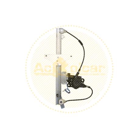 Rear Right Electric Window Regulator (with motor) for PEUGEOT 5008, 2009 , 4 Door Models, WITHOUT One Touch/Antipinch, motor has 2 pins/wires