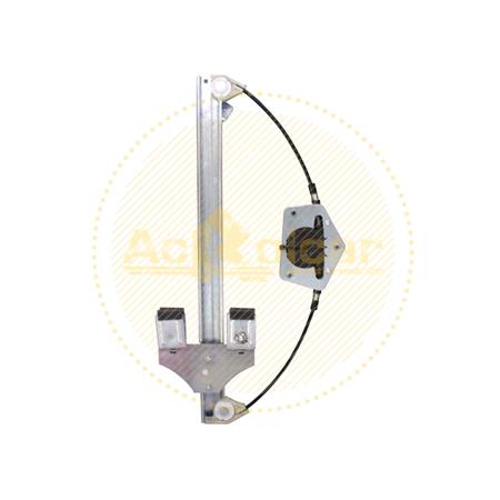 Front Right Electric Window Regulator Mechanism (without motor) for SKODA ROOMSTER (5J), 2006 2015, 4 Door Models, One Touch/AntiPinch Version, holds a motor with 6 or more pins