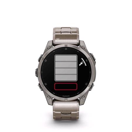 Garmin Fenix 8 Smartwatch 47mm AMOLED in Titanium with Titanium Bracelet