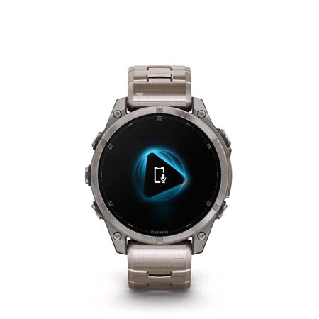 Garmin Fenix 8 Smartwatch 47mm AMOLED in Titanium with Titanium Bracelet