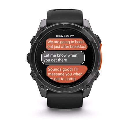 Garmin Fenix 8 Smartwatch 51mm AMOLED in Slate Grey with Black Strap