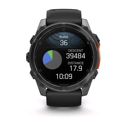 Garmin Fenix 8 Smartwatch 51mm AMOLED in Slate Grey with Black Strap