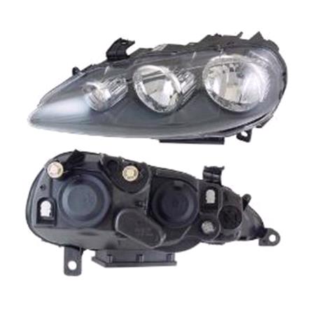 Left Headlamp (Halogen, Takes H7 / H1 Bulbs, Supplied With Motor, Original Equipment) for Alfa Romeo 147 2005 2007