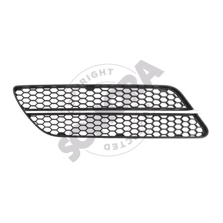 Alfa Romeo 147 2005 Onwards RH (Drivers Side) Front Bumper Grille, Inner, With Chrome Moulding, TUV Approved