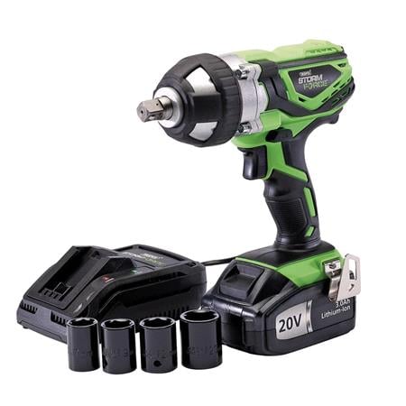 Draper 01031 Storm Force 20V Impact Wrench, 1/2" Sq. Dr., 400Nm, 1 x 3.0Ah Battery