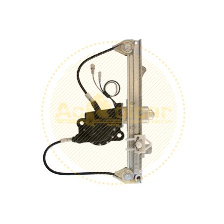 Rear Left Electric Window Regulator (with motor) for FIAT PUNTO (188), 1999 2005, 4 Door Models, WITHOUT One Touch/Antipinch, motor has 2 pins/wires