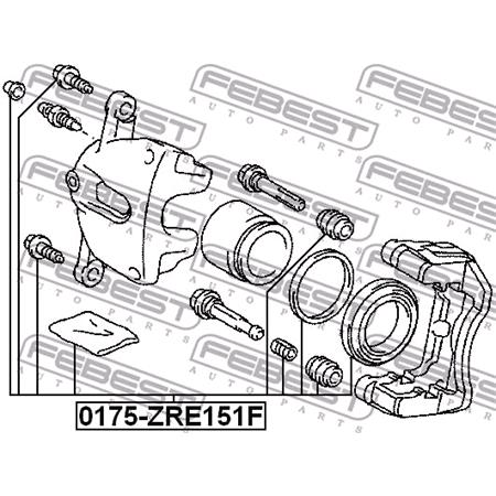 FEBEST Front Brake Caliper Repair Kit   0175ZRE151F