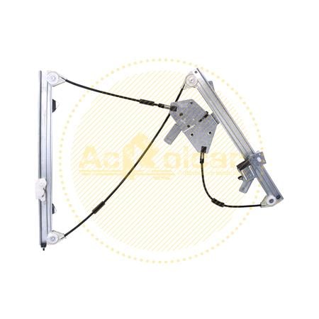 Front Right Electric Window Regulator Mechanism (without motor) for OPEL INSIGNIA, 2008 , 4 Door Models, One Touch/AntiPinch Version, holds a motor with 4 or more pins
