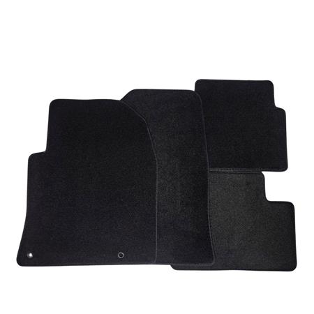 Tailored Car Mats in Black for Ford B Max 2012 2015   4 Piece   2 Clips In Drivers Mat