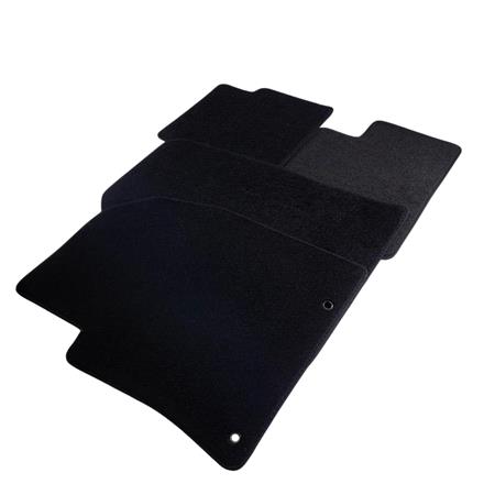 Tailored Car Mats in Black for Nissan Figaro Coupe  1991 1992   4 Piece   2 Clips In Drivers Mat