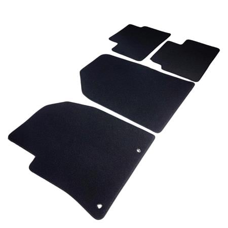 Tailored Car Mats in Black for Kia Stonic 2017 Onwards   4 Piece   3 Clips