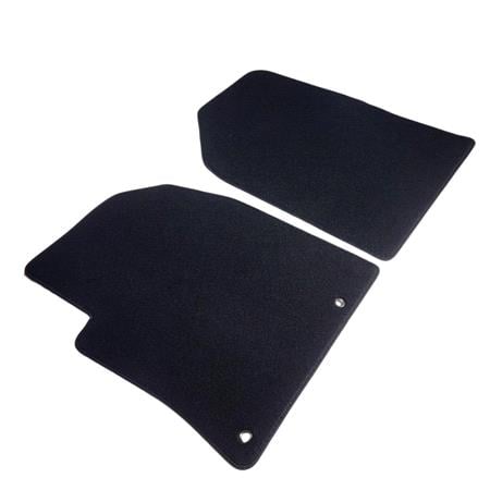 Tailored Car Mats in Black with Full Rear Mat for Nissan NV200 Van 2010 Onwards   3 Piece   1 Clip