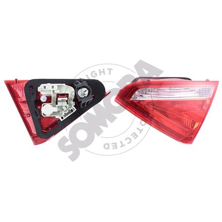 Right Rear Lamp (Inner, On Boot Lid, Not LED, With Bulb Holder, Original Equipment) for Audi A5 Convertible 2009 2011