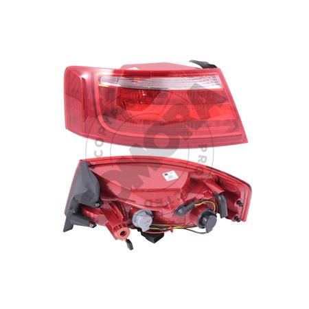 Left Rear Lamp (Outer, Not LED, With Bulb Holder, Original Equipment) for Audi A5 Convertible 2009 2011