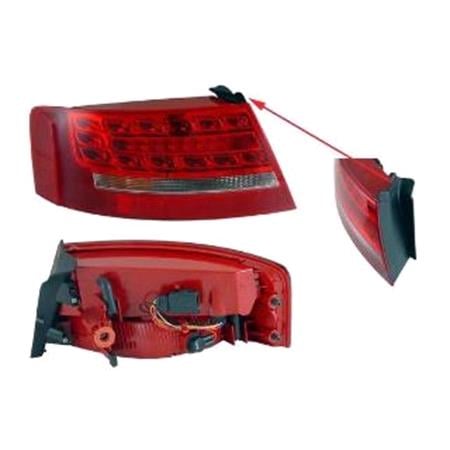 Left Rear Lamp (Coupe Only, Outer, LED, Original Equipment) for Audi A5 Convertible 2009 2011