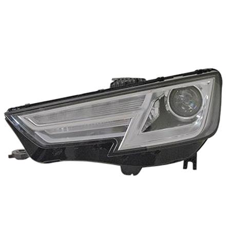 Left Headlamp (Bi Xenon, Takes D5S / H8 Bulbs, With LED Daytime Running Lamp, Oiginal Equipment) for Audi A5 Sportback 2016 on