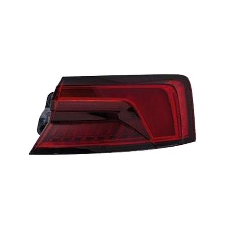 Right Rear Lamp (Outer, On Quarter Panel, LED, Smoked, With Standard Indicator, Original Equipment) for Audi A5 Sportback 2016 on