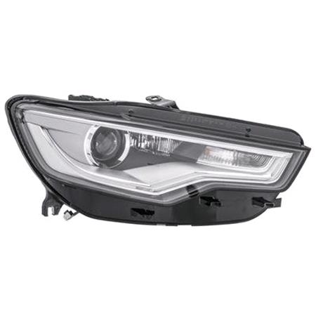 Right Headlamp (Bi Xenon, Takes D3S / H7 Bulbs, With Curve Light, Supplied Without  LED Module, Original Equipment) for Audi A6 Avant 2011 2015