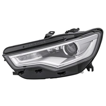 Left Headlamp (Bi Xenon, Takes D3S / H7 Bulbs, With Curve Light, Supplied Without LED Module, Original Equipment) for Audi A6 2011 2015