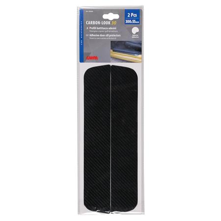 Carbon Look, adhesive door sill protectors   300x55 mm, Prevent scratches on the car door sill or hi