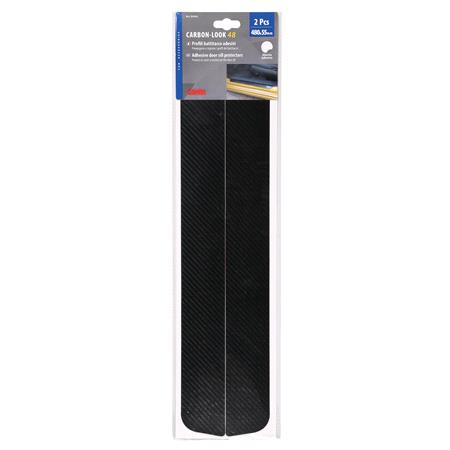 Carbon Look, adhesive door sill protectors   480x55 mm, Prevent scratches on the car door sill